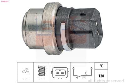Sıcaklık şalteri, soğutma maddesi ikaz lambası Made in Italy - OE Equivalent