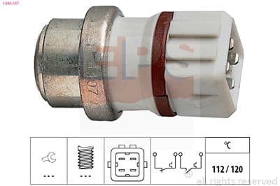 Sıcaklık şalteri, soğutma maddesi ikaz lambası Made in Italy - OE Equivalent
