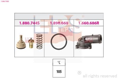Termostat, soğutma sıvısı Made in Italy - OE Equivalent