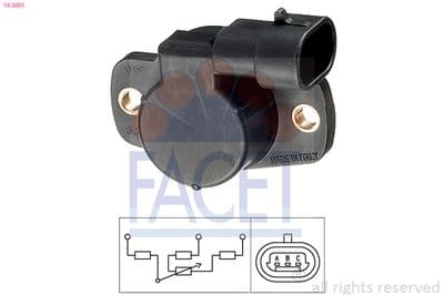 Sensör, gaz kelebeği konumu Made in Italy - OE Equivalent