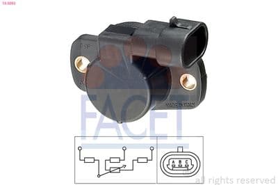 Sensör, gaz kelebeği konumu Made in Italy - OE Equivalent