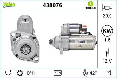 Marş motoru VALEO ORIGINS NEW OE TECHNOLOGY