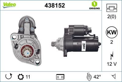 Marş motoru VALEO ORIGINS NEW OE TECHNOLOGY