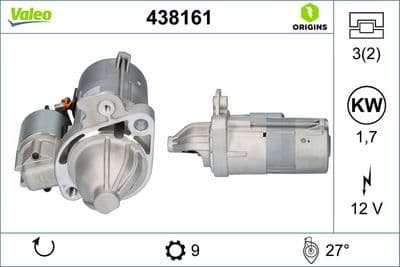 Marş motoru VALEO ORIGINS NEW OE TECHNOLOGY