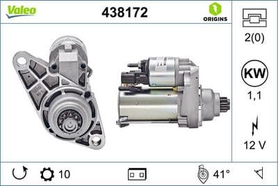 Marş motoru VALEO ORIGINS NEW OE TECHNOLOGY
