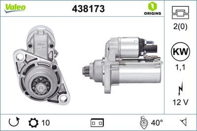 Marş motoru VALEO ORIGINS NEW OE TECHNOLOGY