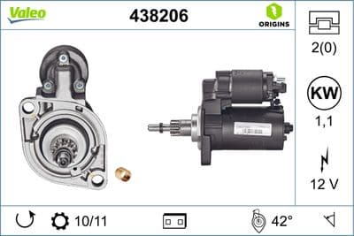 Marş motoru VALEO ORIGINS NEW OE TECHNOLOGY