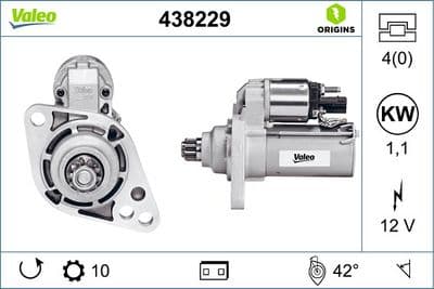 Marş motoru VALEO ORIGINS NEW OE TECHNOLOGY