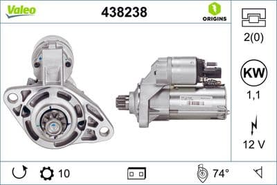 Marş motoru VALEO ORIGINS NEW OE TECHNOLOGY