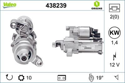 Marş motoru VALEO ORIGINS NEW OE TECHNOLOGY