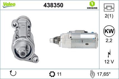 Marş motoru VALEO ORIGINS NEW OE TECHNOLOGY