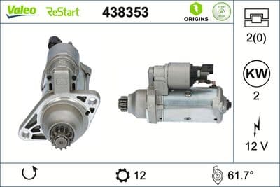Marş motoru VALEO ORIGINS NEW STOP&START OE TECHNOLOGY