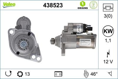 Marş motoru VALEO ORIGINS NEW STOP&START OE TECHNOLOGY