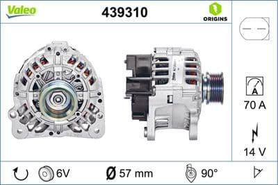 Alternatör VALEO ORIGINS NEW OE TECHNOLOGY