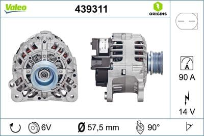 Alternatör VALEO ORIGINS NEW OE TECHNOLOGY
