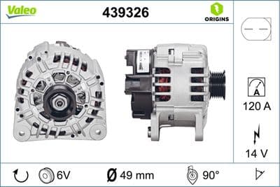 Alternatör VALEO ORIGINS NEW OE TECHNOLOGY