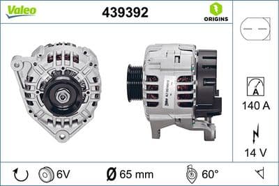 Alternatör VALEO ORIGINS NEW OE TECHNOLOGY