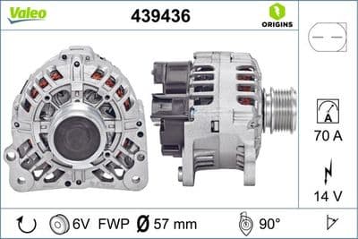 Alternatör VALEO ORIGINS NEW OE TECHNOLOGY