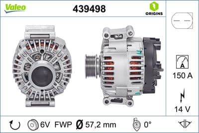 Alternatör VALEO ORIGINS NEW OE TECHNOLOGY