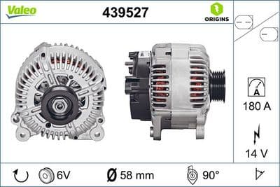 Alternatör VALEO ORIGINS NEW OE TECHNOLOGY
