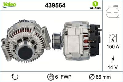 Alternatör VALEO ORIGINS NEW OE TECHNOLOGY