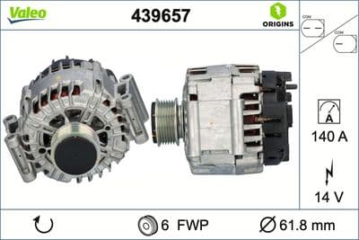 Alternatör VALEO ORIGINS NEW OE TECHNOLOGY