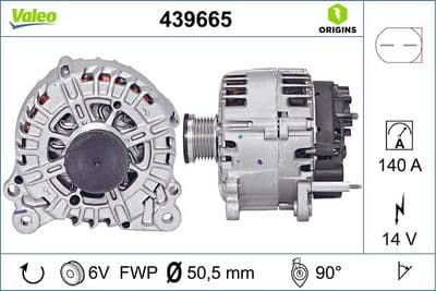 Alternatör VALEO ORIGINS NEW OE TECHNOLOGY