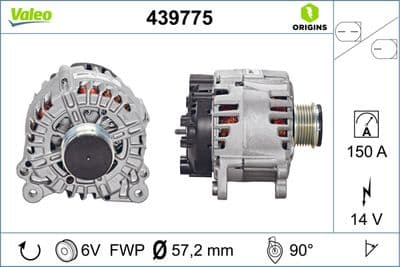 Alternatör VALEO ORIGINS NEW OE TECHNOLOGY