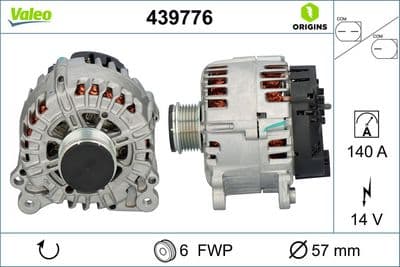 Alternatör VALEO ORIGINS NEW OE TECHNOLOGY