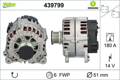 Alternatör VALEO ORIGINS NEW OE TECHNOLOGY