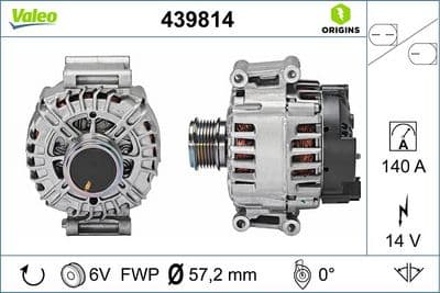 Alternatör VALEO ORIGINS NEW OE TECHNOLOGY