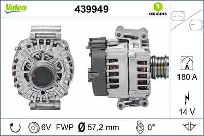 Alternatör VALEO ORIGINS NEW OE TECHNOLOGY