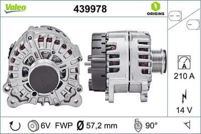 Alternatör VALEO ORIGINS NEW OE TECHNOLOGY