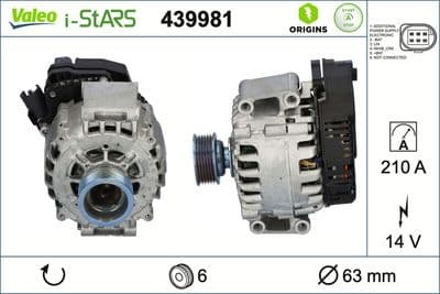Marş motoru alternatörü VALEO ORIGINS NEW STOP&START OE TECHNOLOGY