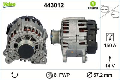 Alternatör VALEO ORIGINS NEW OE TECHNOLOGY