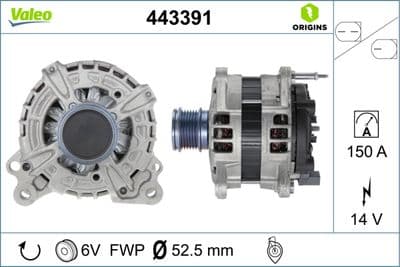 Alternatör VALEO ORIGINS NEW OE TECHNOLOGY