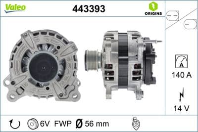 Alternatör VALEO ORIGINS NEW OE TECHNOLOGY