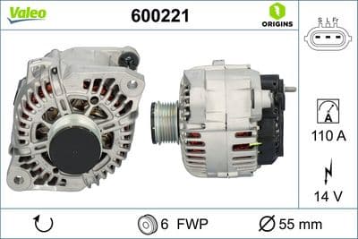 Alternatör VALEO ORIGINS NEW OE TECHNOLOGY