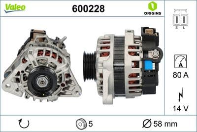 Alternatör VALEO ORIGINS NEW OE TECHNOLOGY