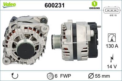 Alternatör VALEO ORIGINS NEW OE TECHNOLOGY