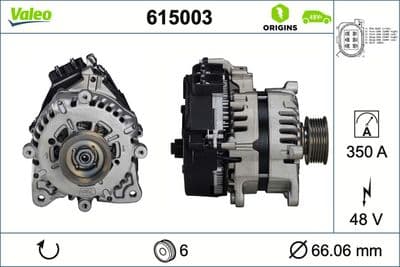 Marş motoru alternatörü VALEO ORIGINS NEW 48V IBSG OE TECHNOLOGY