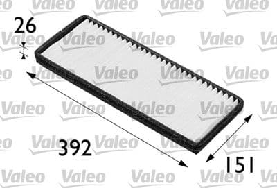 Filtre, kabin havası VALEO ESSENTIAL