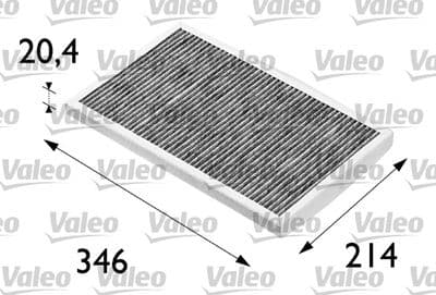 Filtre, kabin havası VALEO PROTECT