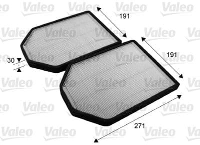 Filtre, kabin havası VALEO ESSENTIAL