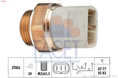 Sıcaklık şalteri, radyatör fanı Made in Italy - OE Equivalent