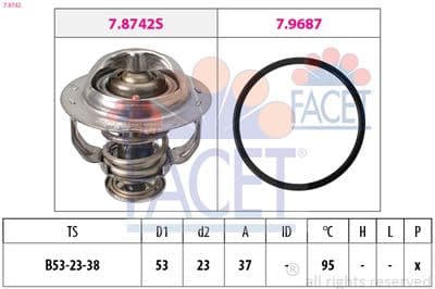 Termostat, soğutma sıvısı Made in Italy - OE Equivalent
