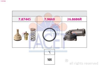 Termostat, soğutma sıvısı Made in Italy - OE Equivalent