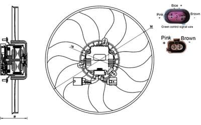 Fan, motor soğutması BEHR