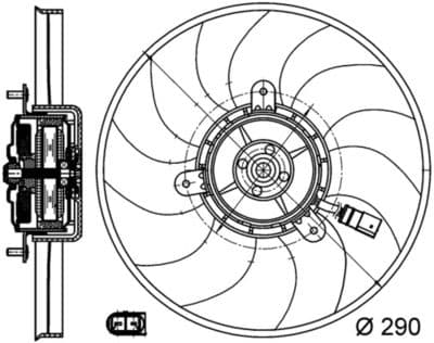 Fan, motor soğutması BEHR