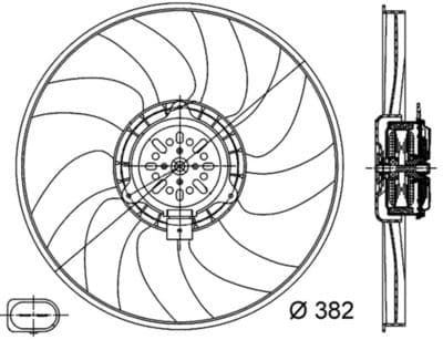 Fan, motor soğutması BEHR